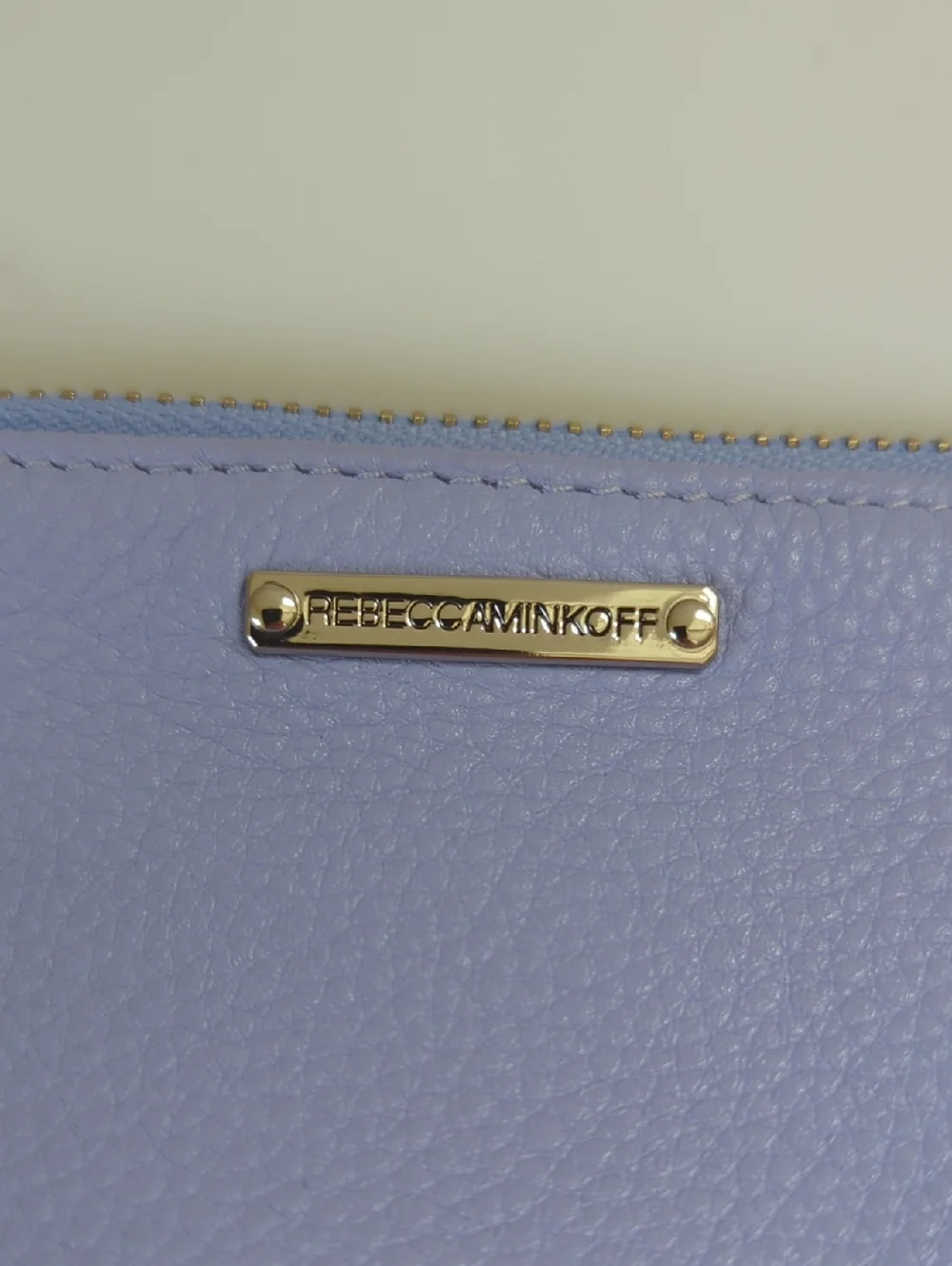 Rebecca Minkoff Lavender Leather Zip Pouch