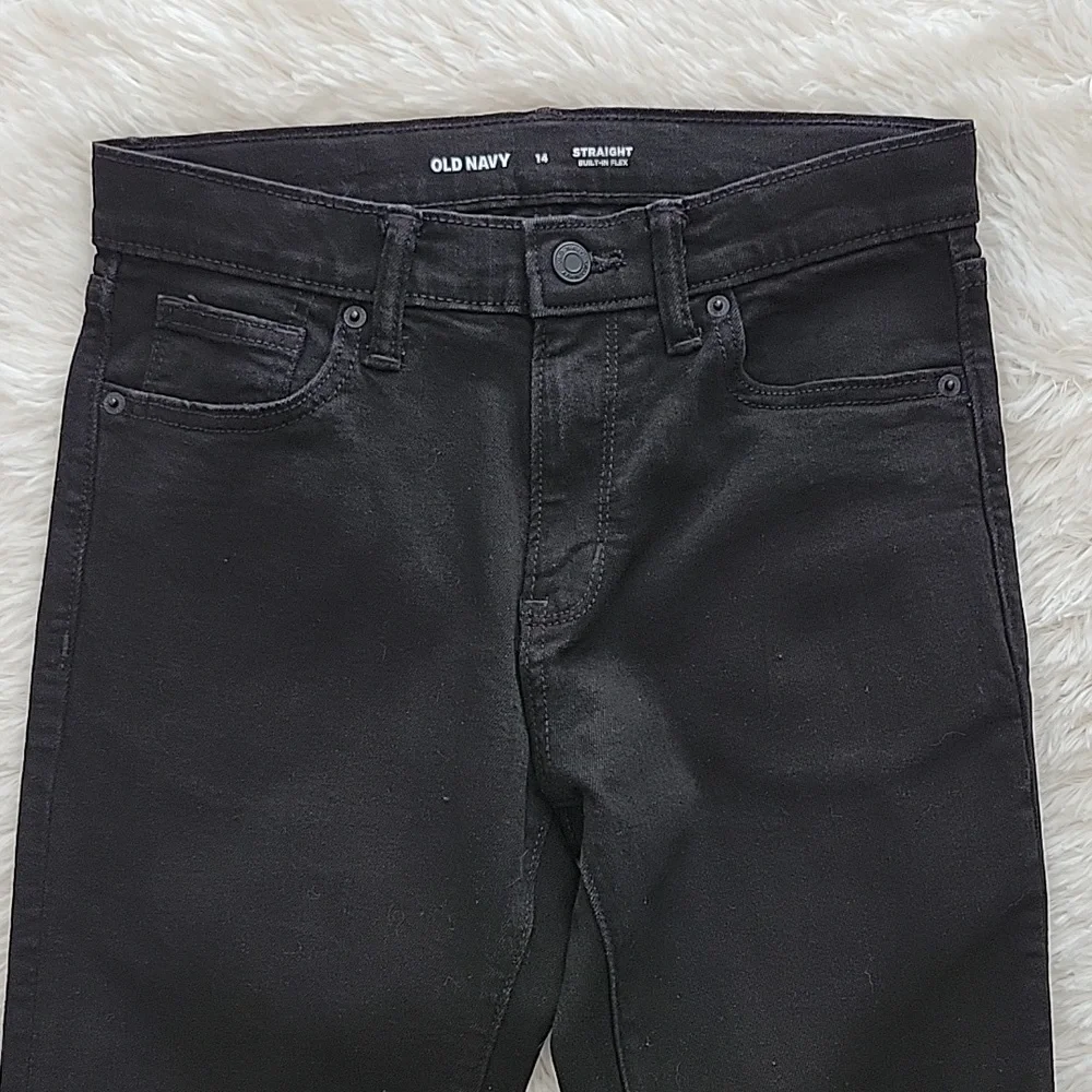 Old Navy Pants Bundle 3 Pairs Beige Chinos, Blue Jean, Black Jean Boys Size 14