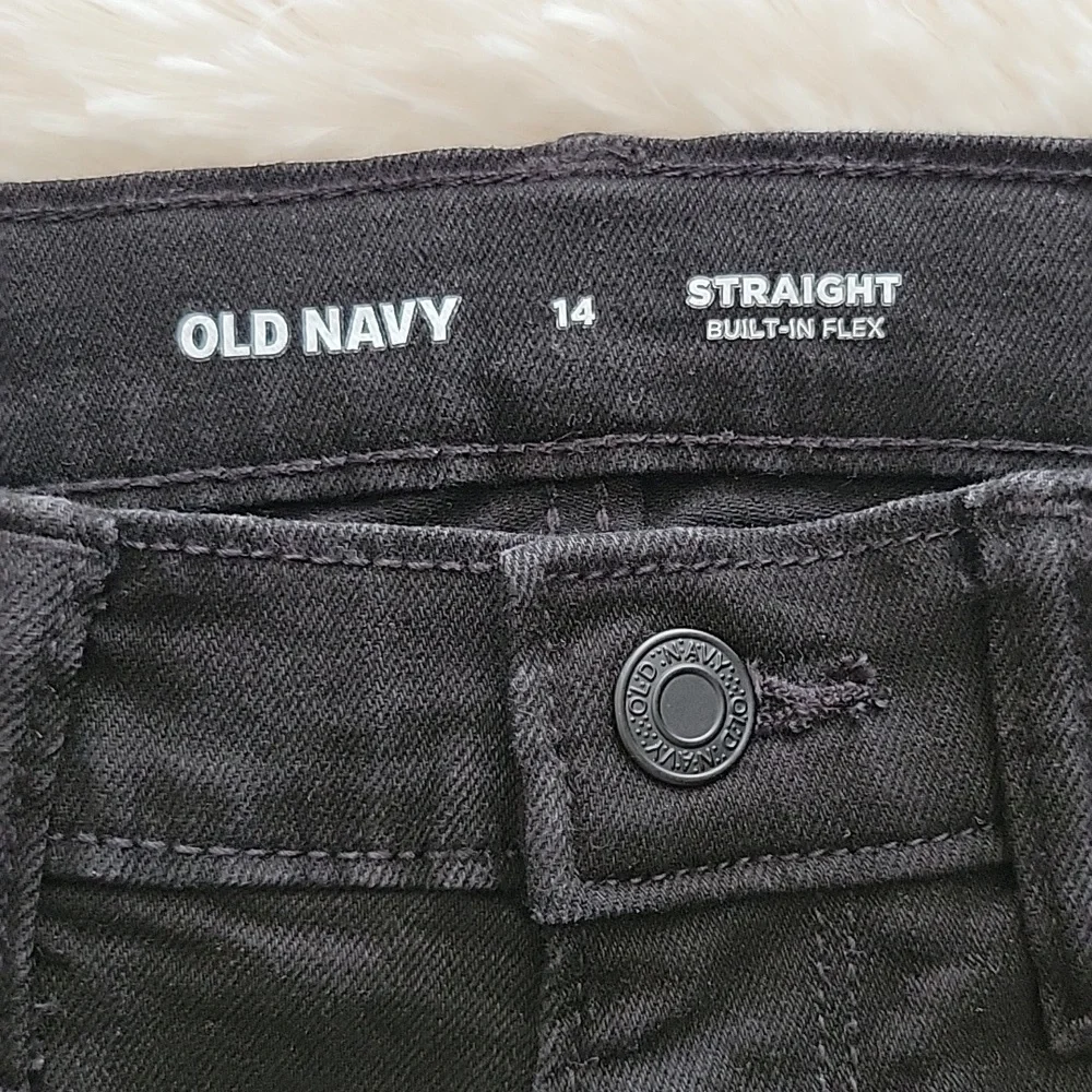 Old Navy Pants Bundle 3 Pairs Beige Chinos, Blue Jean, Black Jean Boys Size 14