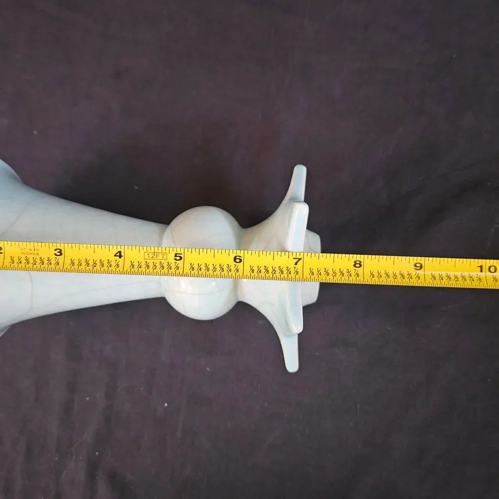 Vintage William KD‎ Star Candle Holders Set of 2 Signed Light Blue