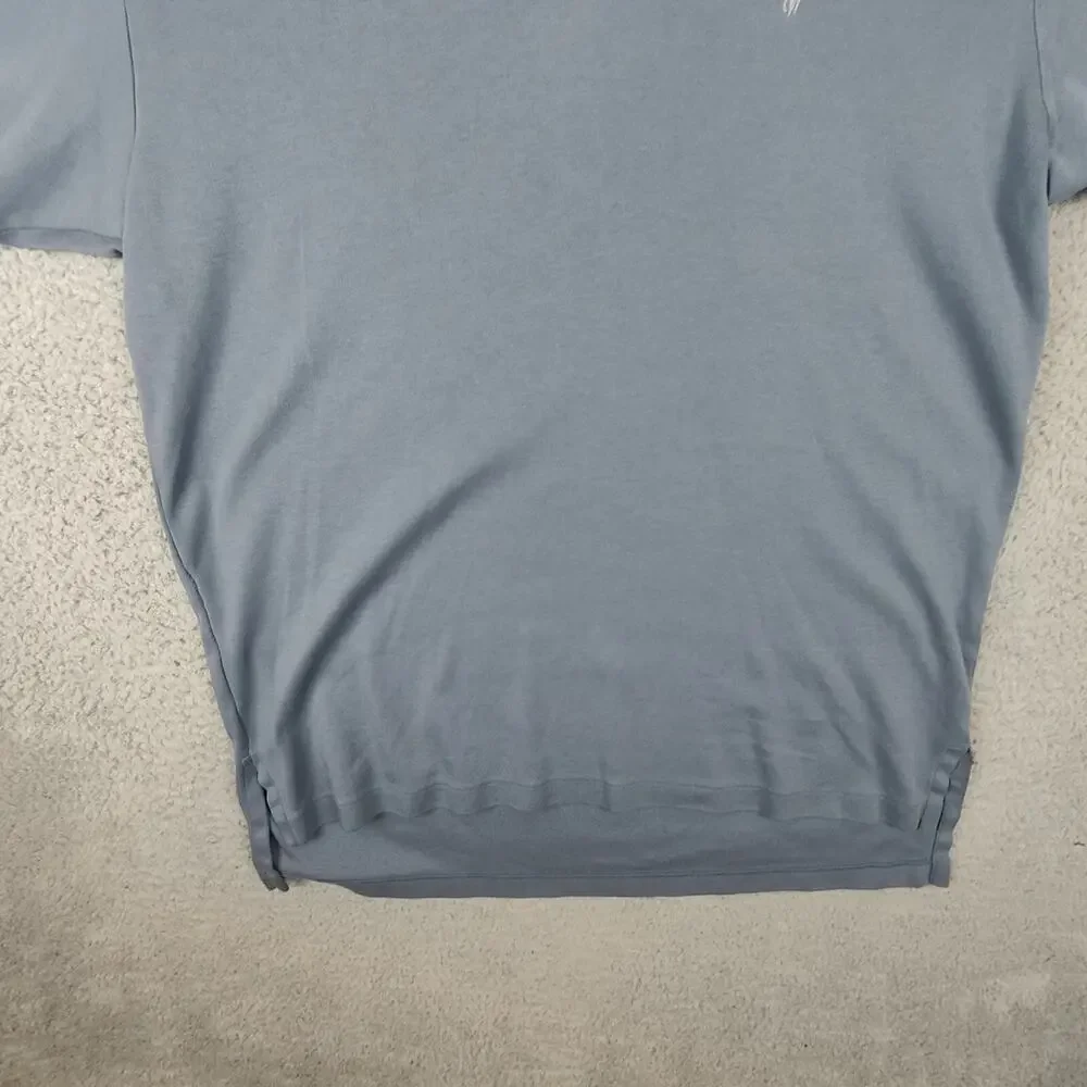 Polo Ralph Lauren Polo Shirt Mens Large Pony Grey Blue Embroidered Preppy Rugby