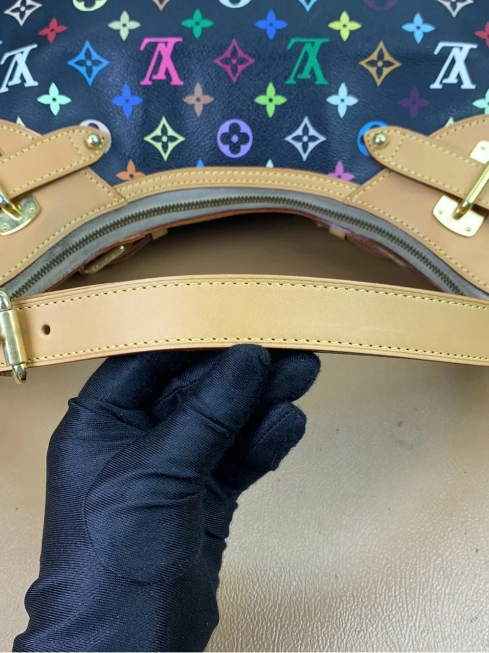 Auth Louis Vuitton Monogram Multicolor Greta Shoulder Bag Excellent Condition