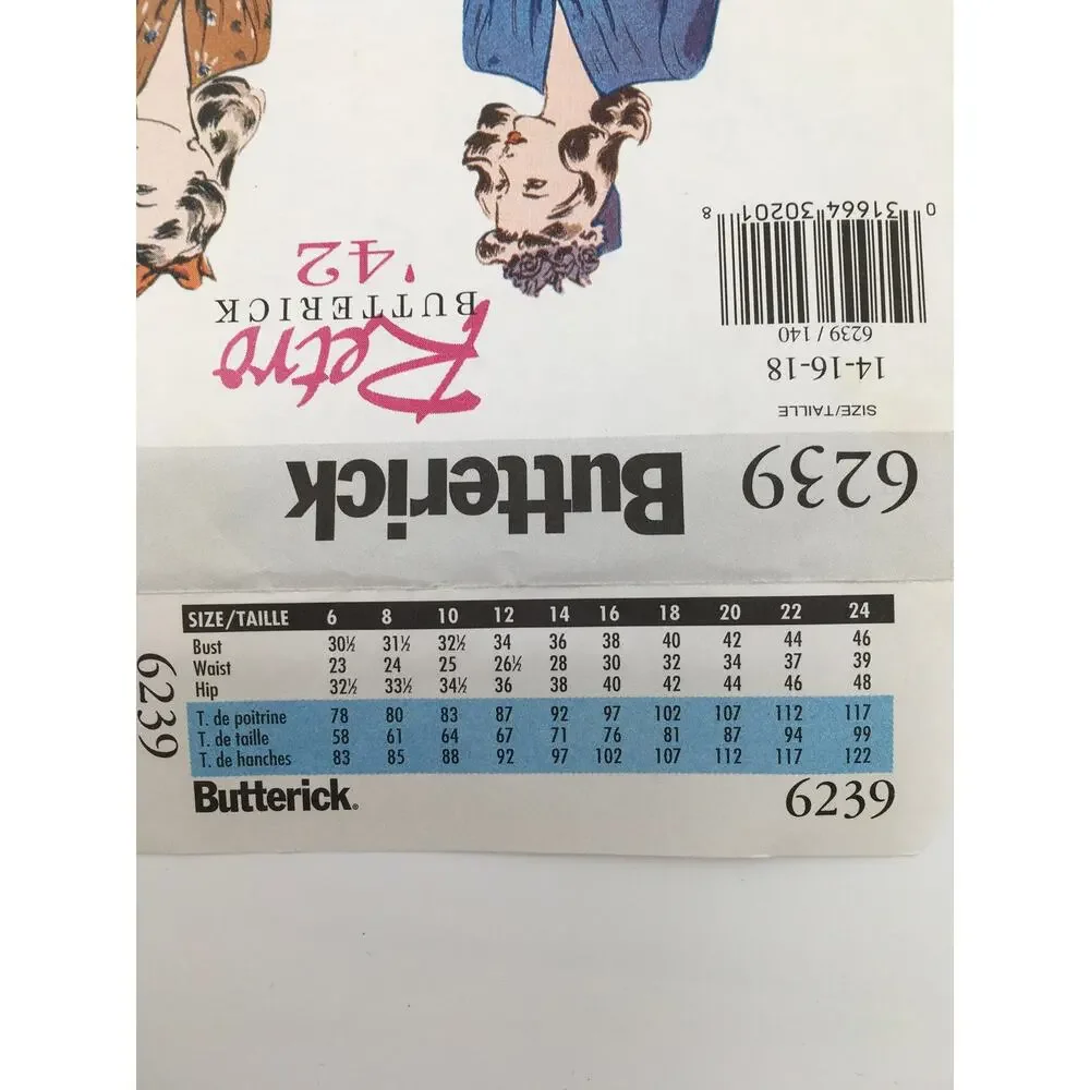 Butterick pattern 6239