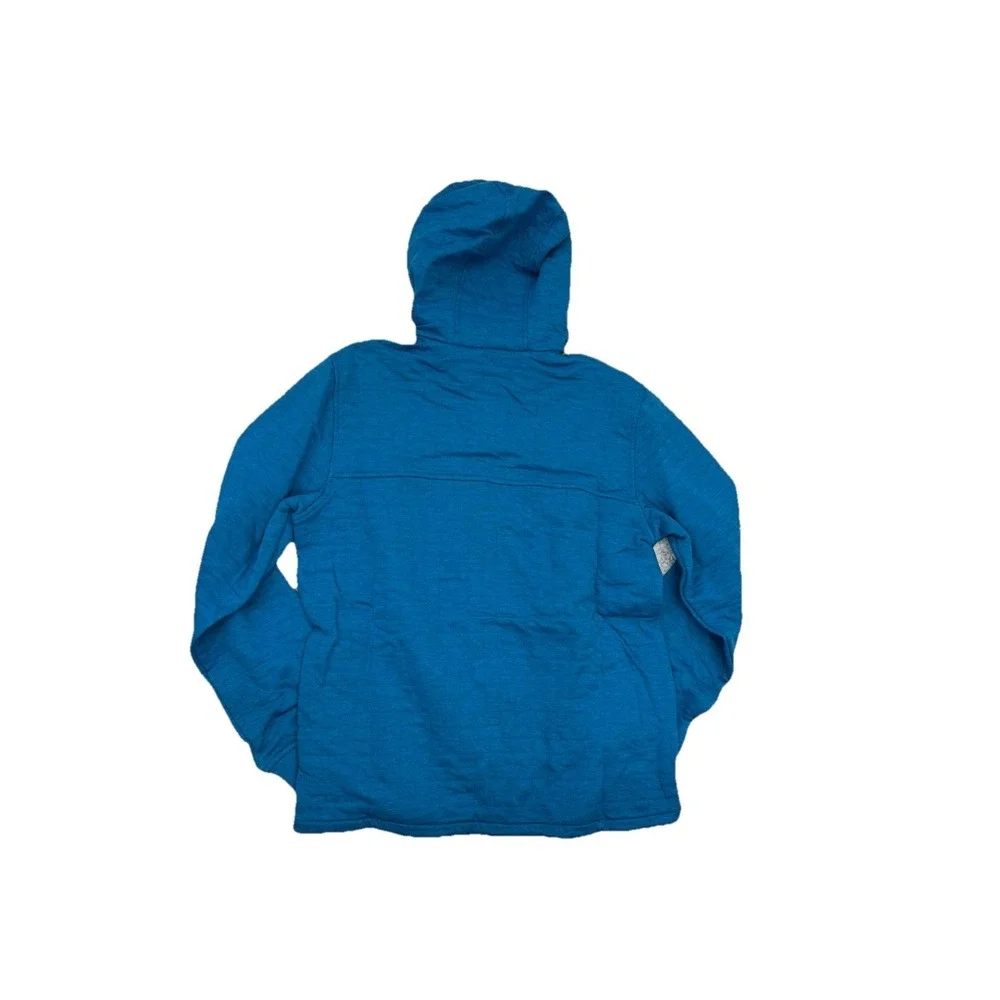 The North Face Peak Quilted Full Zip Hoodie Banff Blue NF0A7QA1HRN‎ Men's Size M