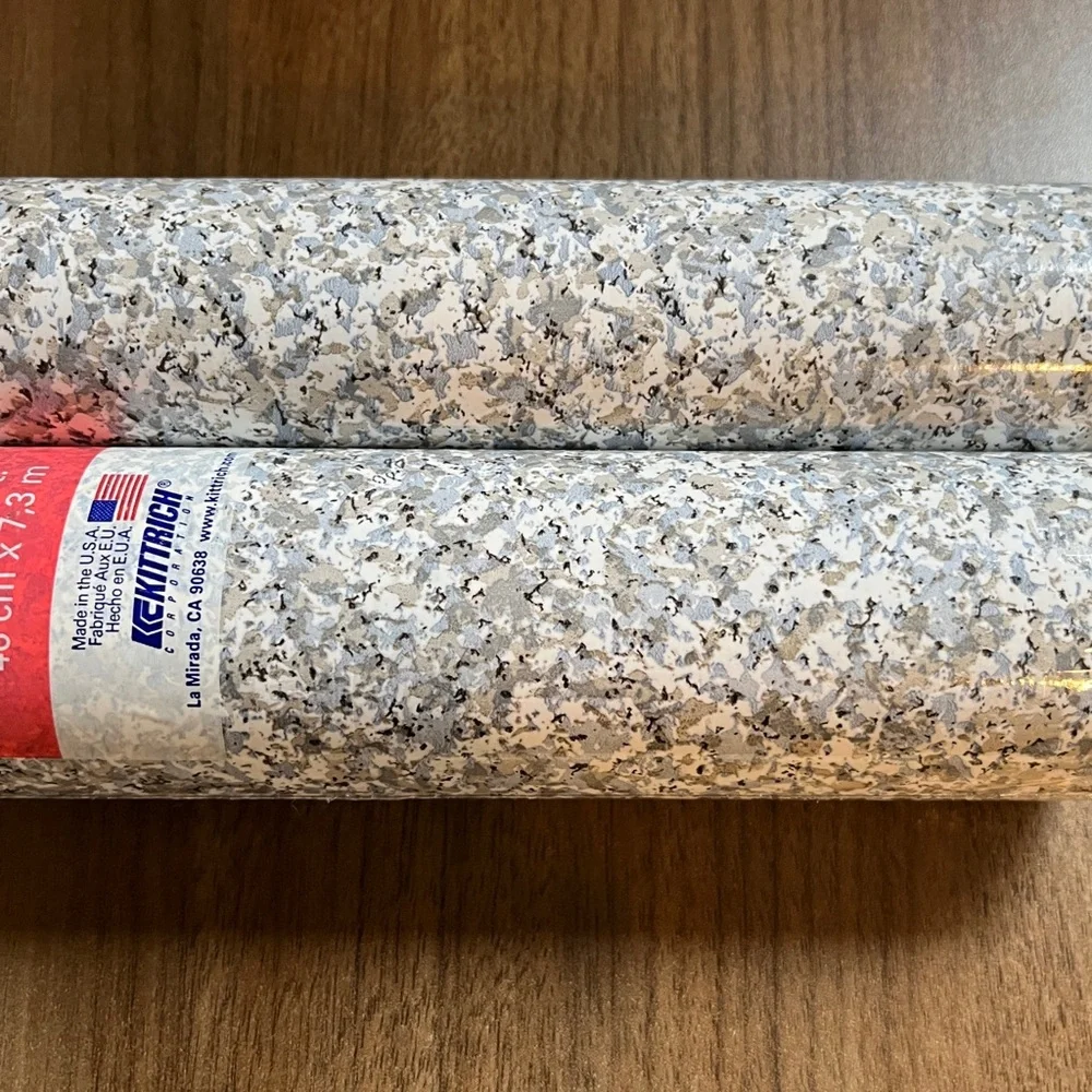 VTG Contact Paper USA Made 18x24 Creative Covering Gray Granite 2 Rolls New Used