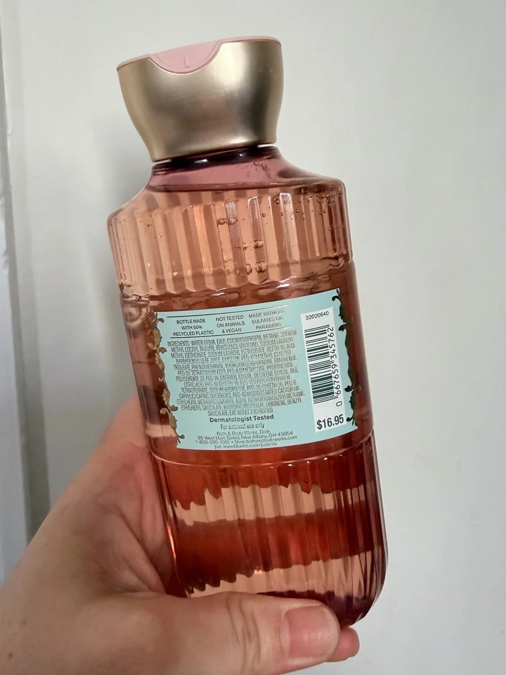 Bath & Body Works Sweetest Song Pink and Gold Body Wash