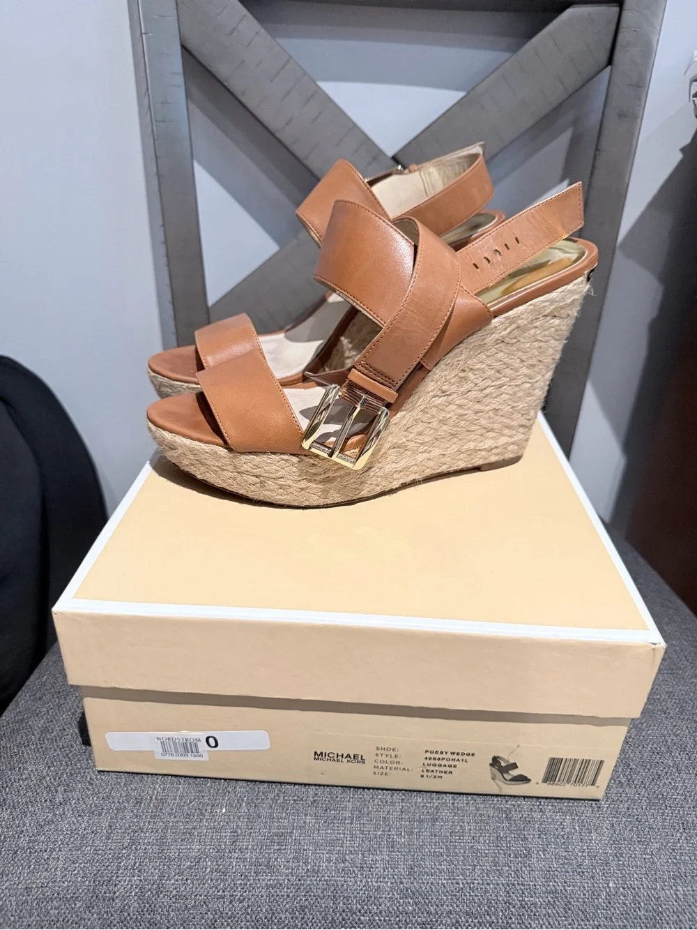 Michael Kors cognac leather