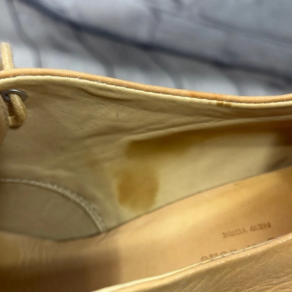 rag & bone Camel Lace-Up Wedge Sandals