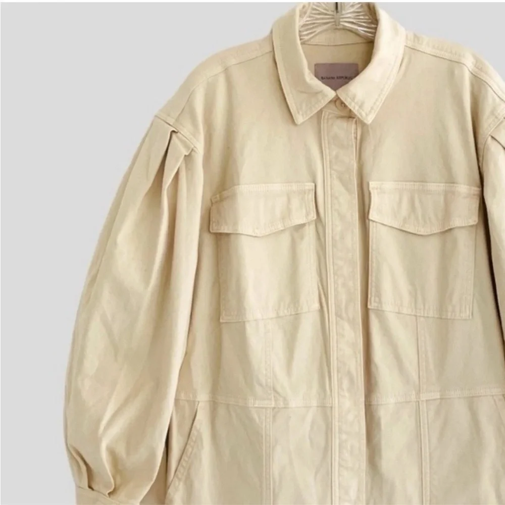 NEW Banana Republic Flightsuit Jumpsuit Beige SMALL Moleskin $190