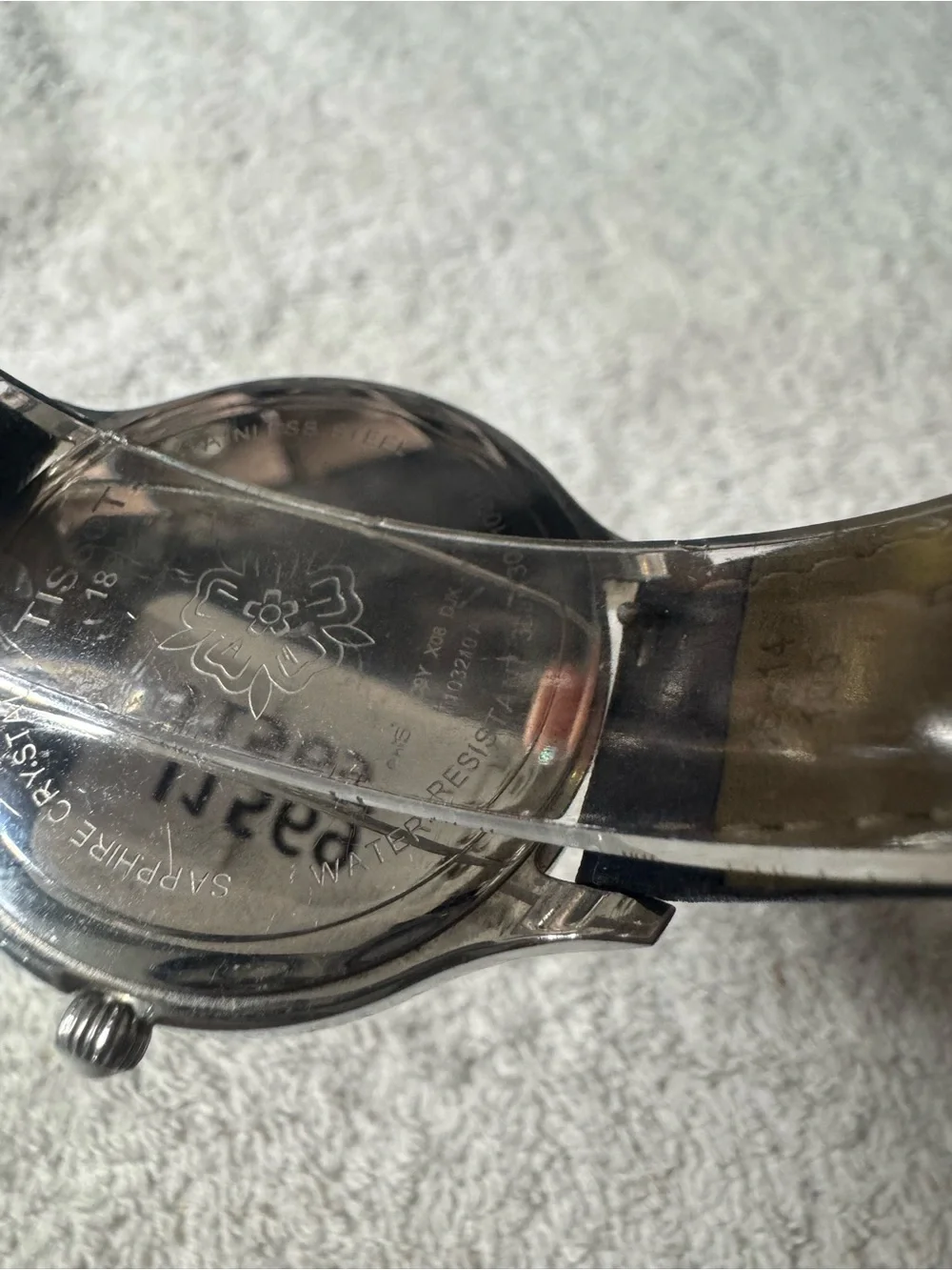 Tissot branded timepiece