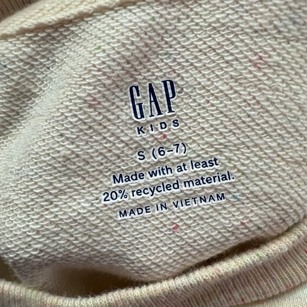 GAP Kids Speckled Cream Sweatshirt