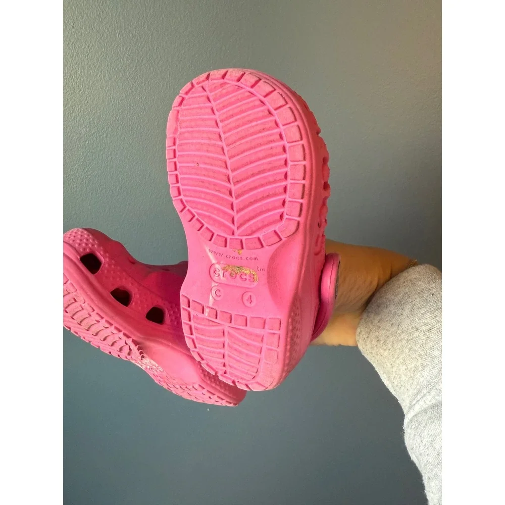 Crocs Classic Clog Toddler‎ Girls Pink Slip On Water Shoes Size C4