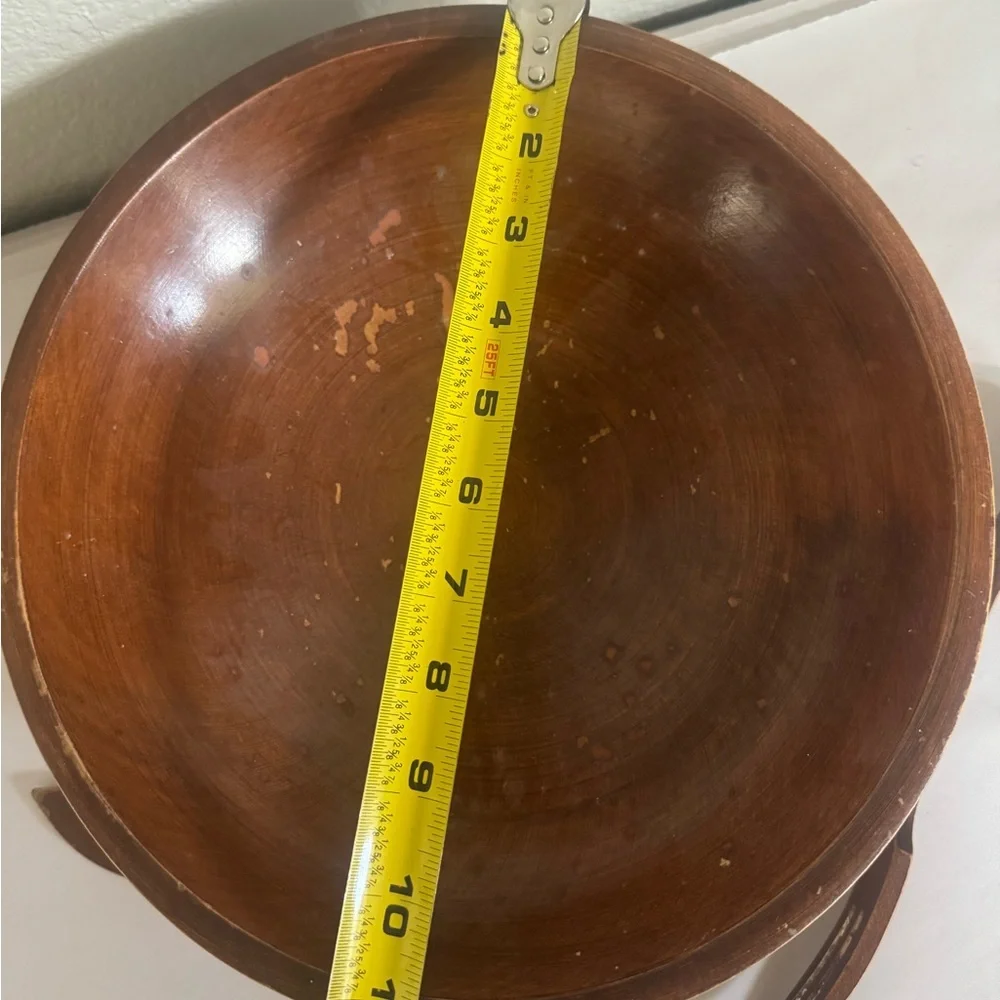 Vintage Woodcrofty Wooden Dining Set - Bowl, Spoon, and Fork