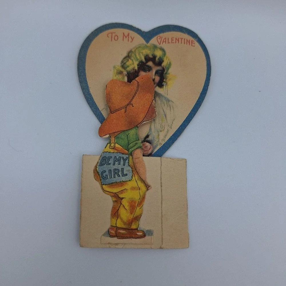 Valentines Day Card Cowboy sweep your