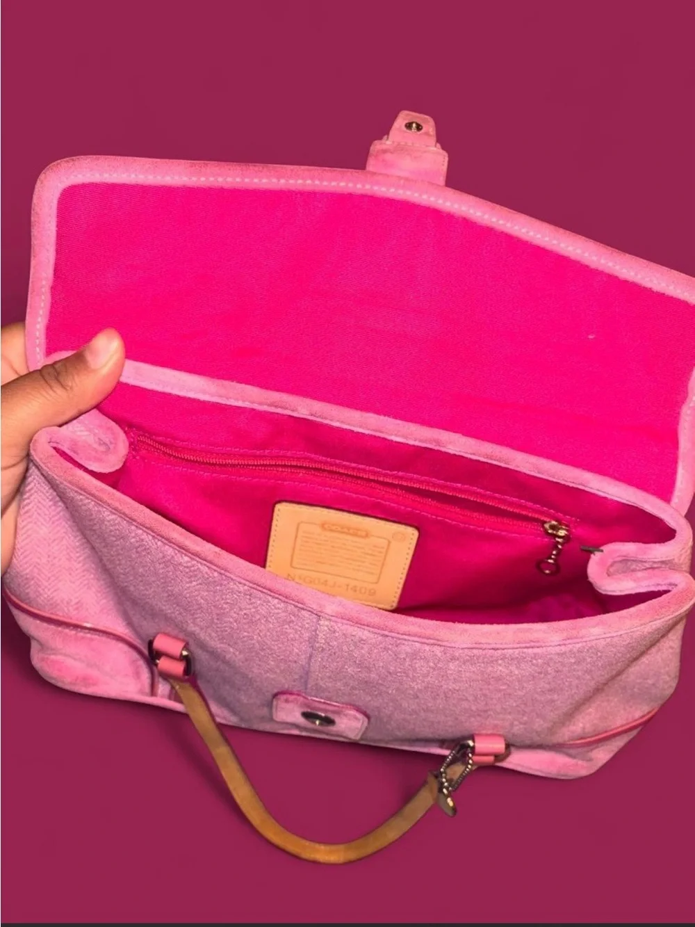 Coach authentic pink