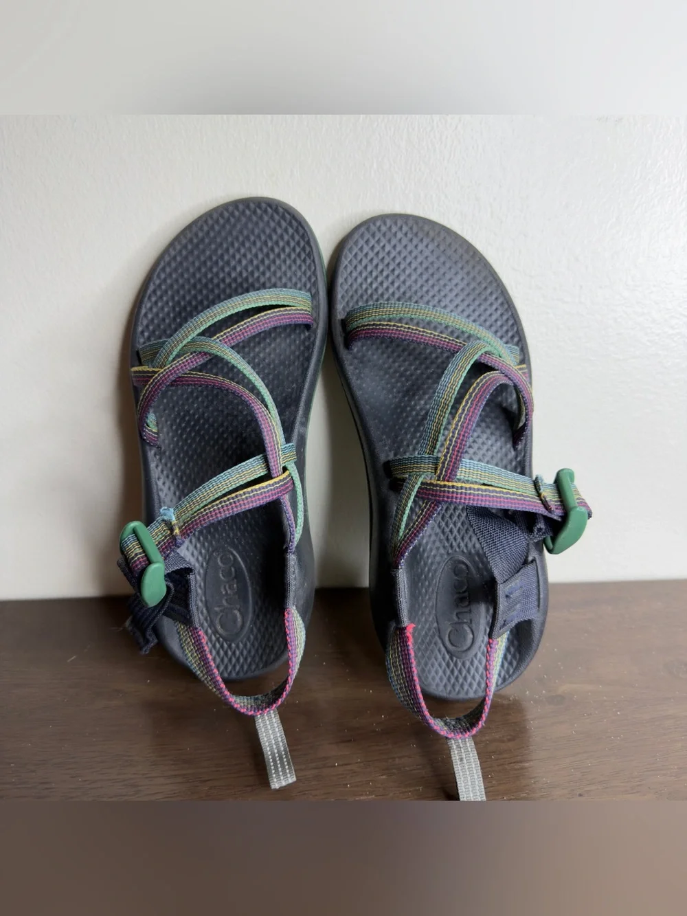 Chaco ZX/1 Ecotread Multi Colored Sandals Sz 4 kids