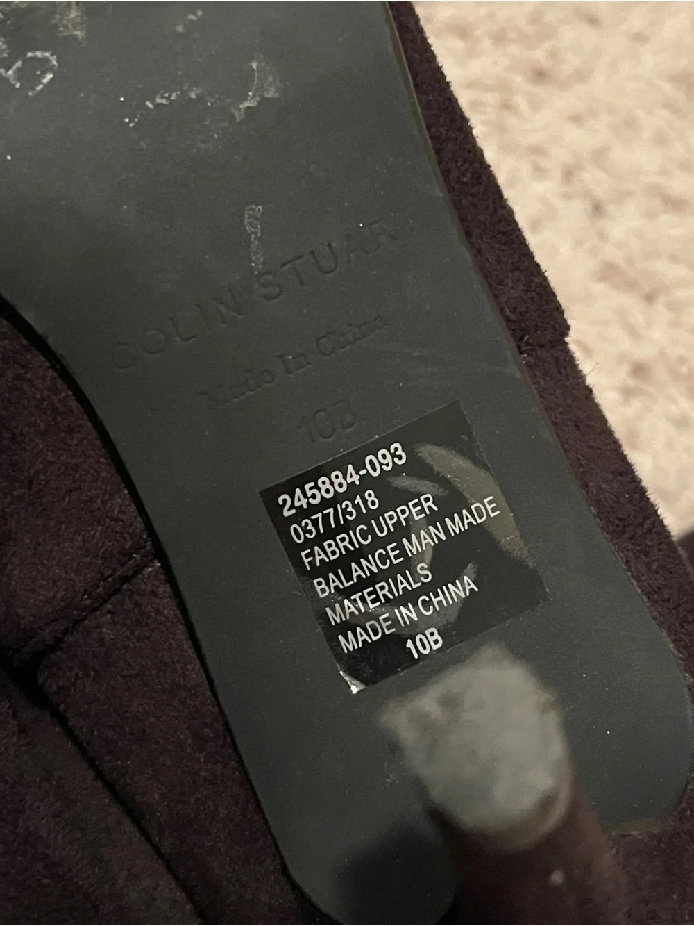 Colin Stuart thin suede