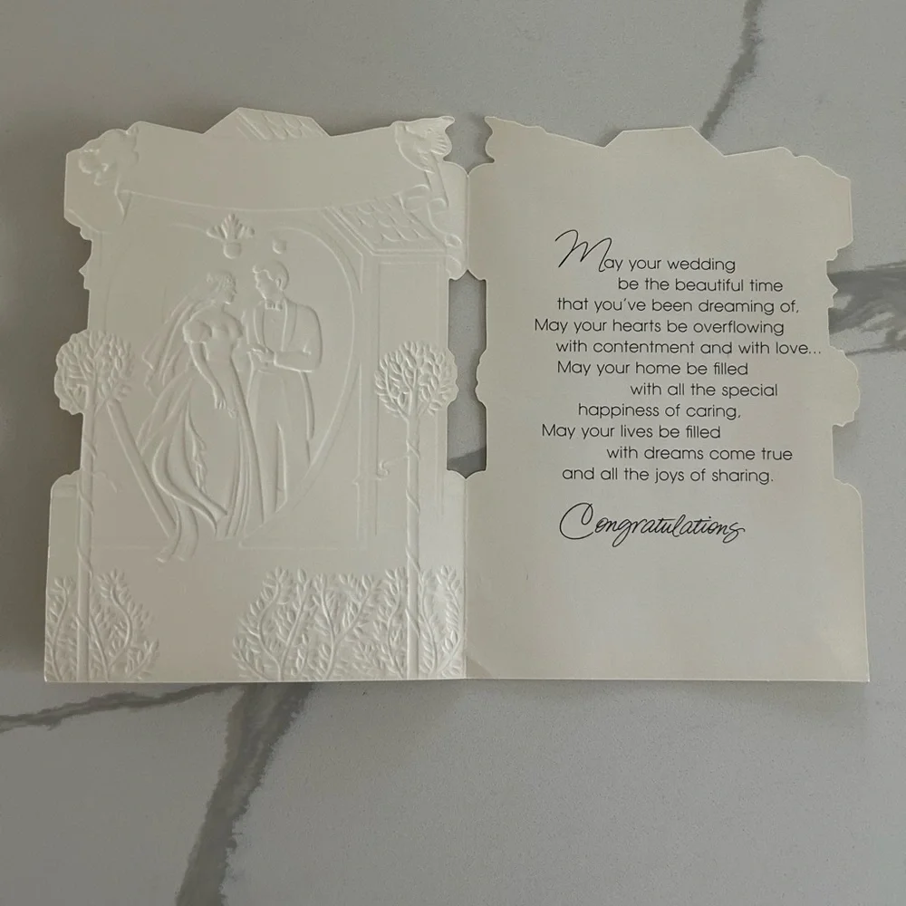 Hallmark vintage embossed