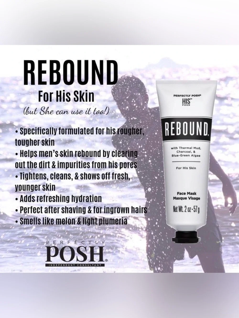 Perfectly Posh Rebound Men’s Face Mask