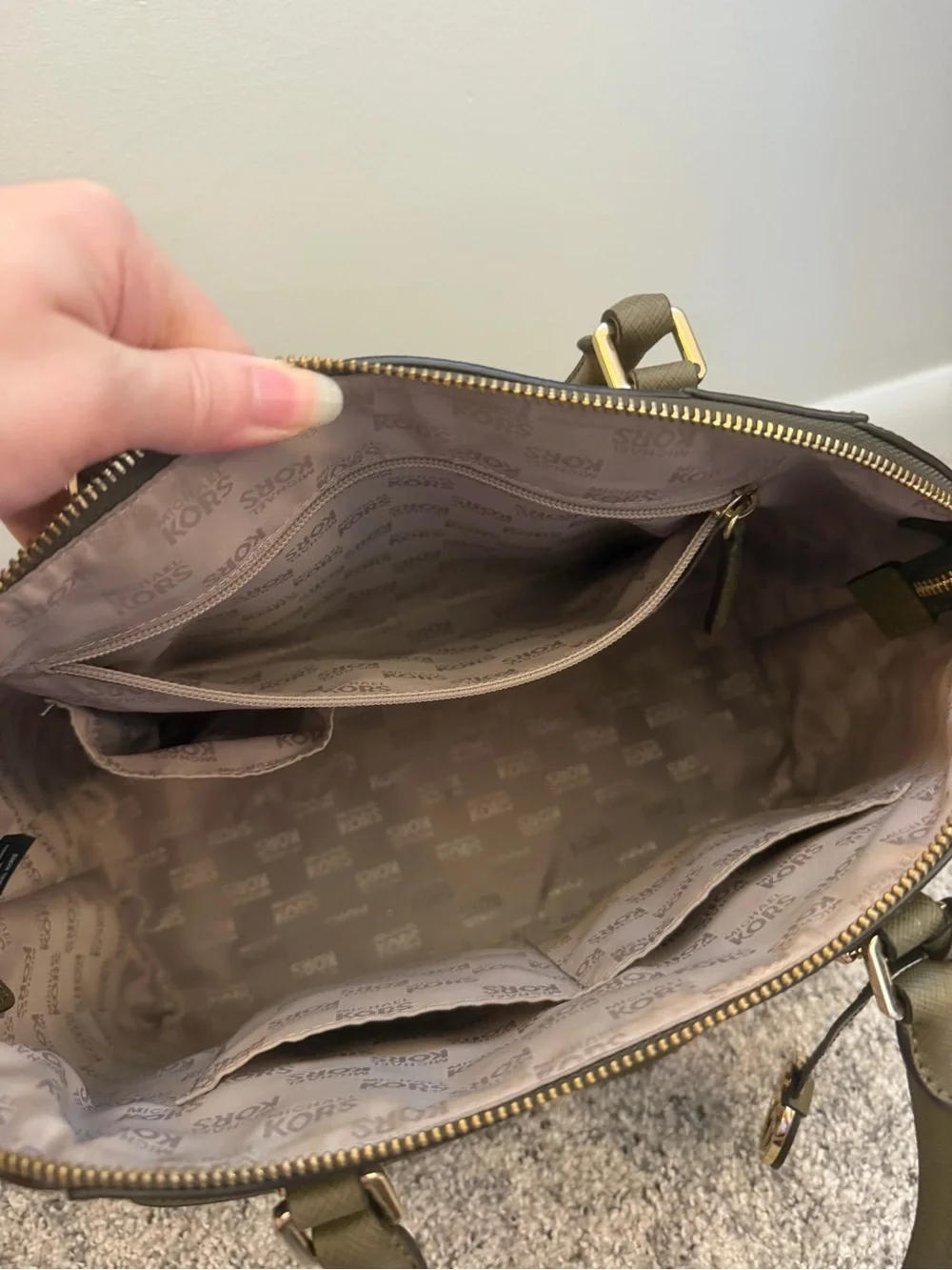 Michael Kors structured satchel