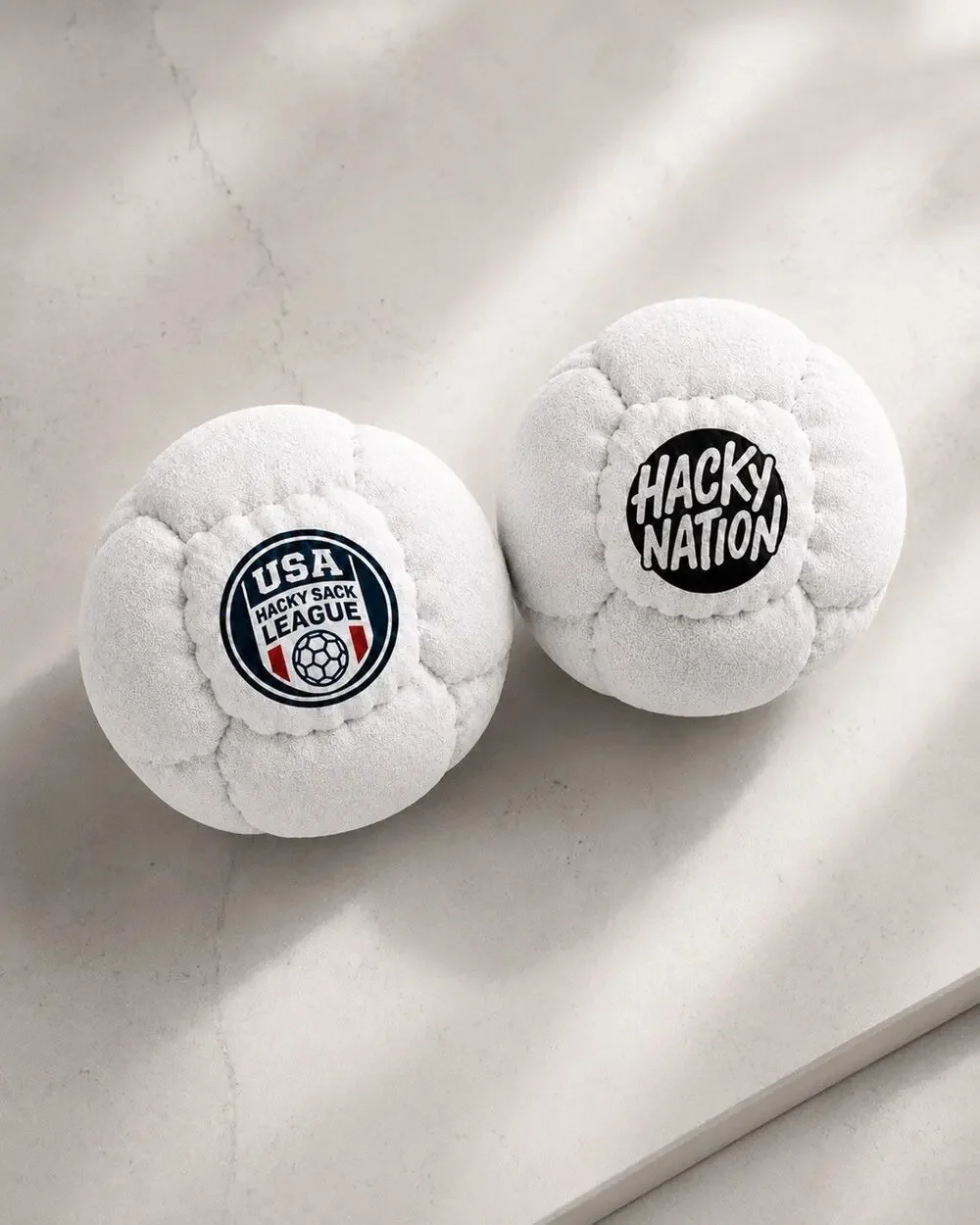 🔥Hacky Nation USA Hacky Sack League Footbag Hacky Sack Authentic White BNWT🔥