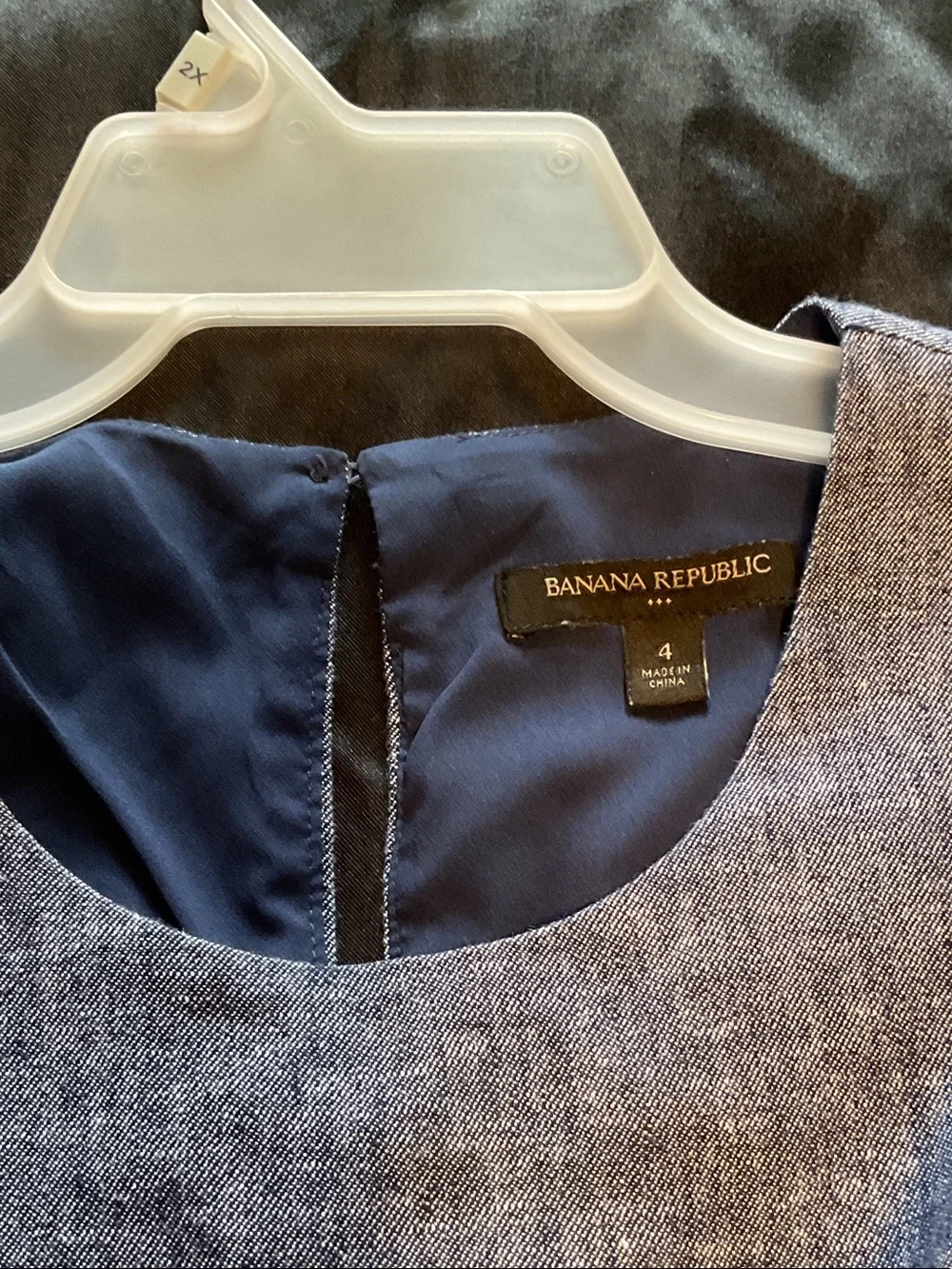 Banana Republic Sleeveless Linen-Blend Jumpsuit in Heather Blue