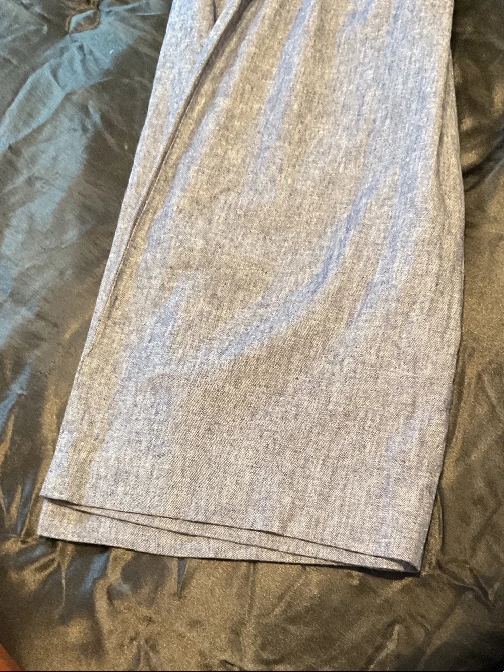 Banana Republic Sleeveless Linen-Blend Jumpsuit in Heather Blue