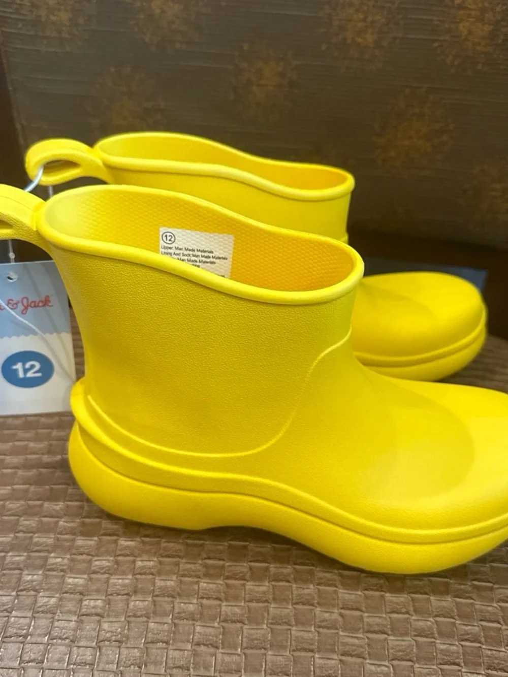 Cat & Jack construction waterproof boots