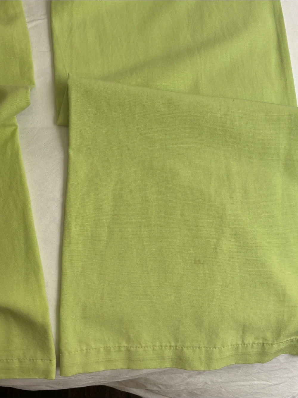 Zara Key Lime Green Halter Crop Top & Wide-Leg Pants Set
