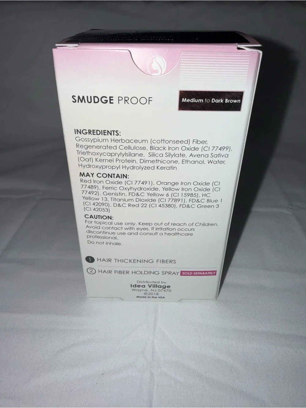 Natural Keratin Hair Thickening Fibers - Medium to Dark Brown- SEALED
