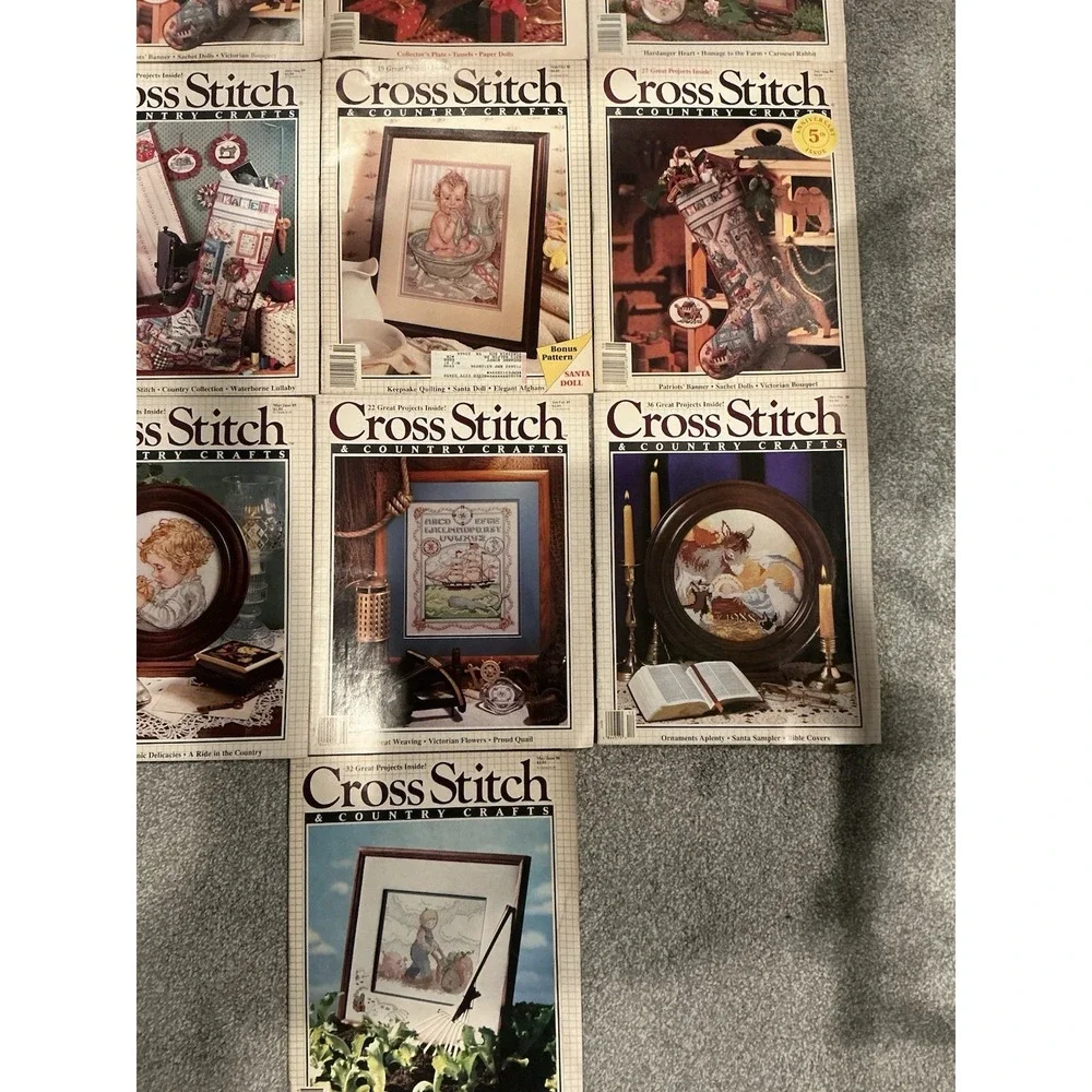 Cross Stitchs & Country Crafts lot 13