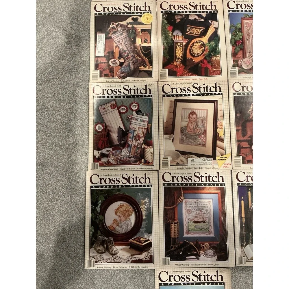 Cross Stitchs & Country Crafts lot 13