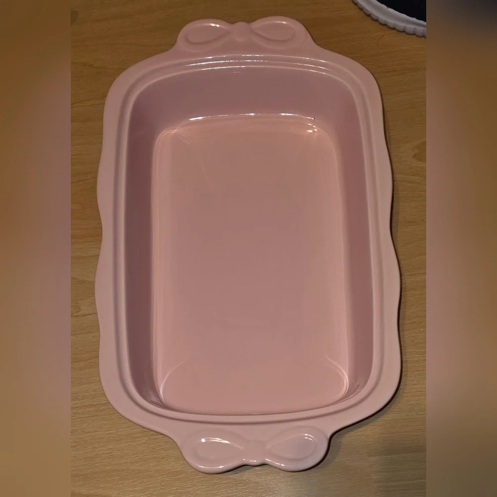 Pink Bow Brandani Fiocco Baking Dish 16