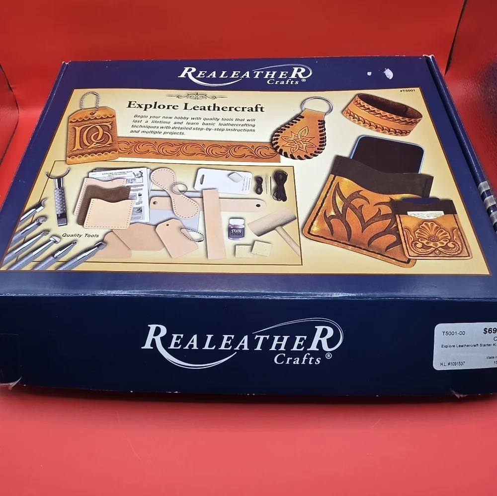Realeather Crafts Explore Leathercraft Kit-not complete