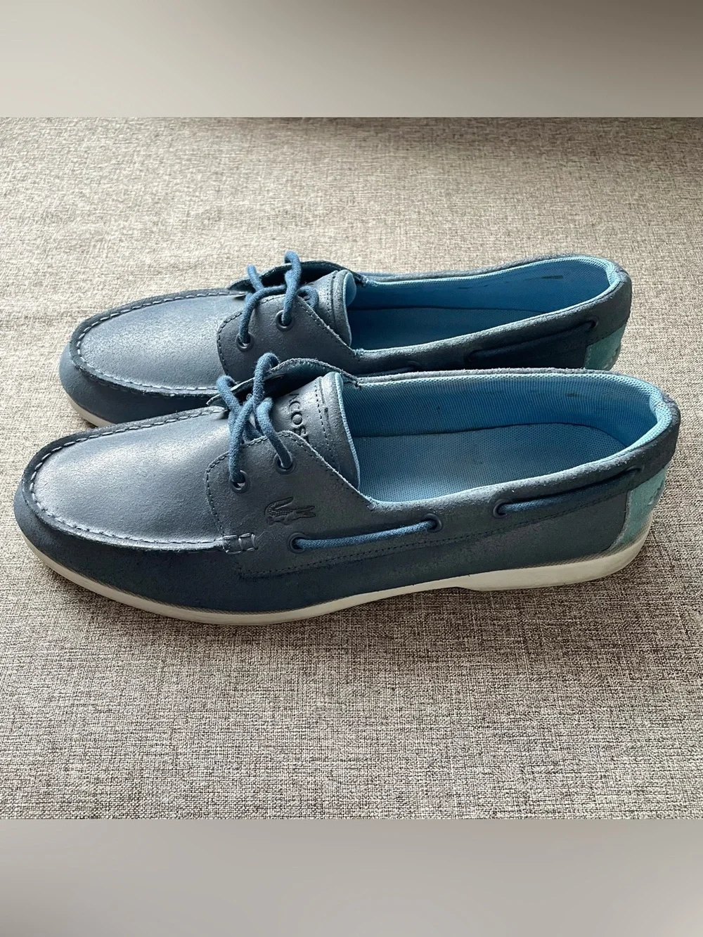 Lacoste Navire Leather Boat Shoes Men’s