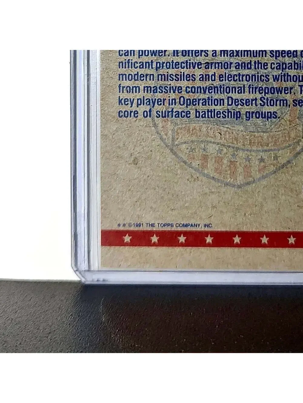 USS Iowa 1991 Topps Desert Storm #59 Card