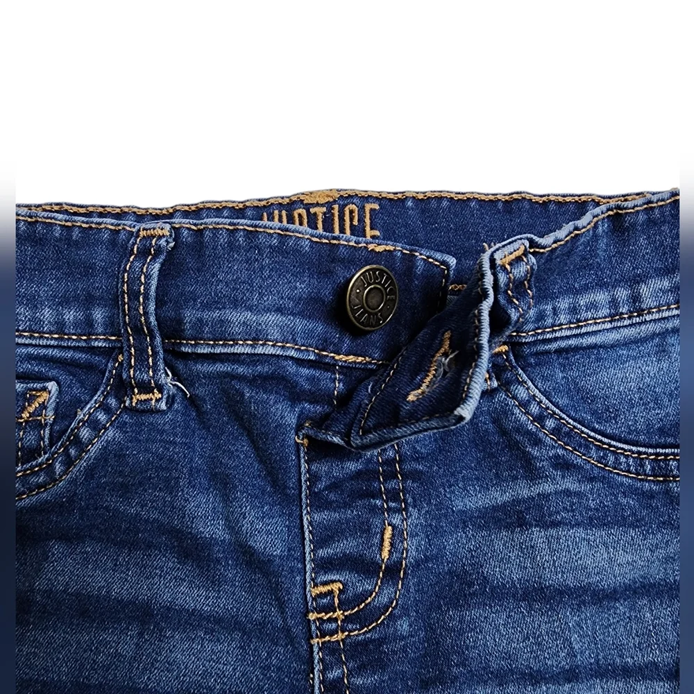 Justice Mid Rise Jeans / Jegging Kids Girls Size 10 Slim