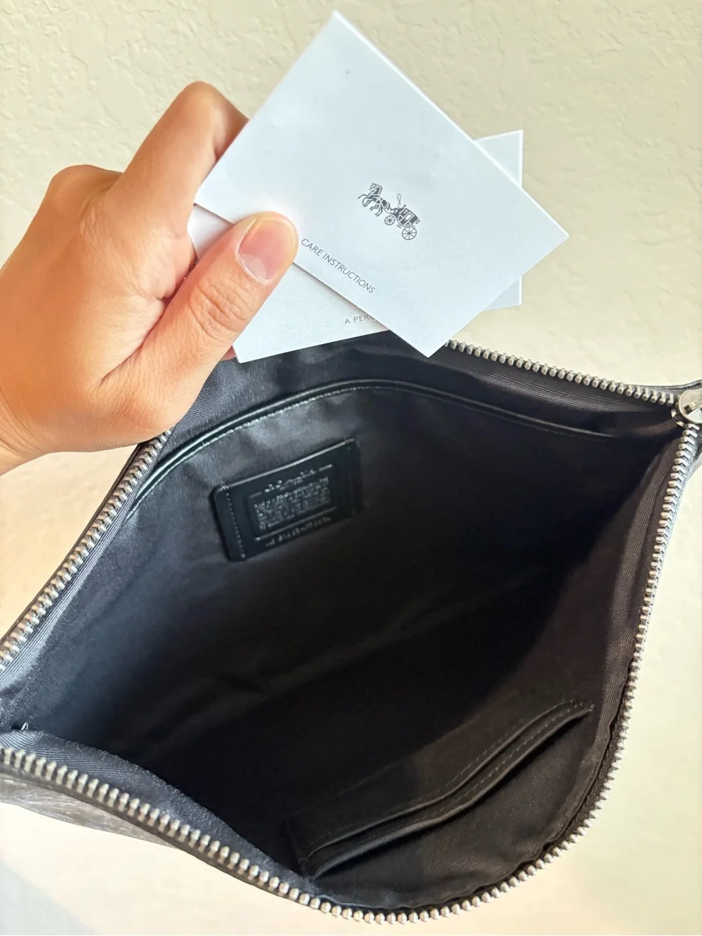 Coach large pouch