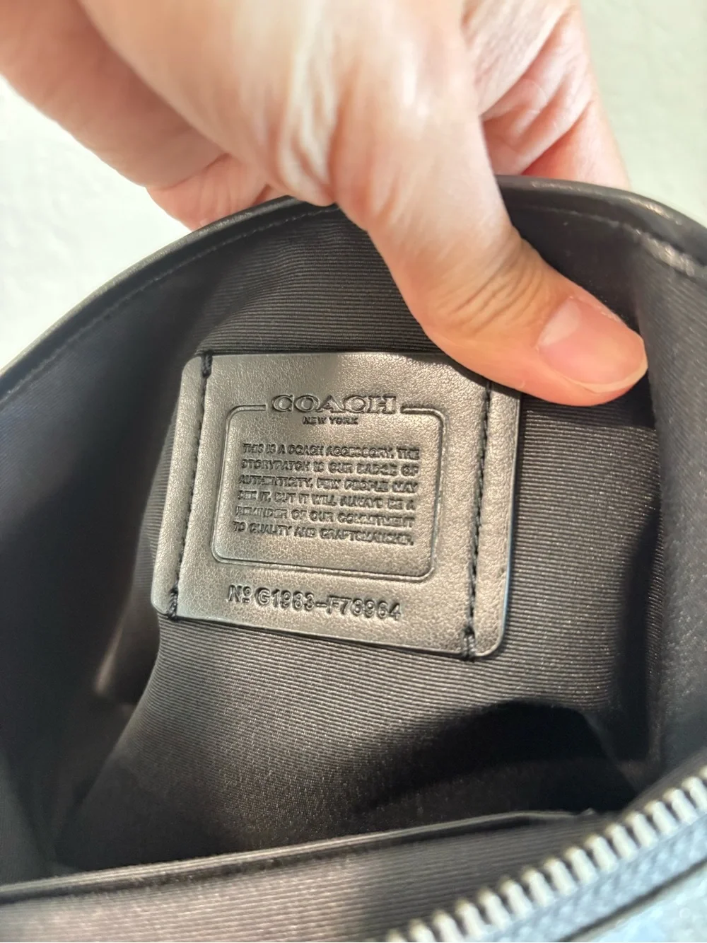 Coach large pouch