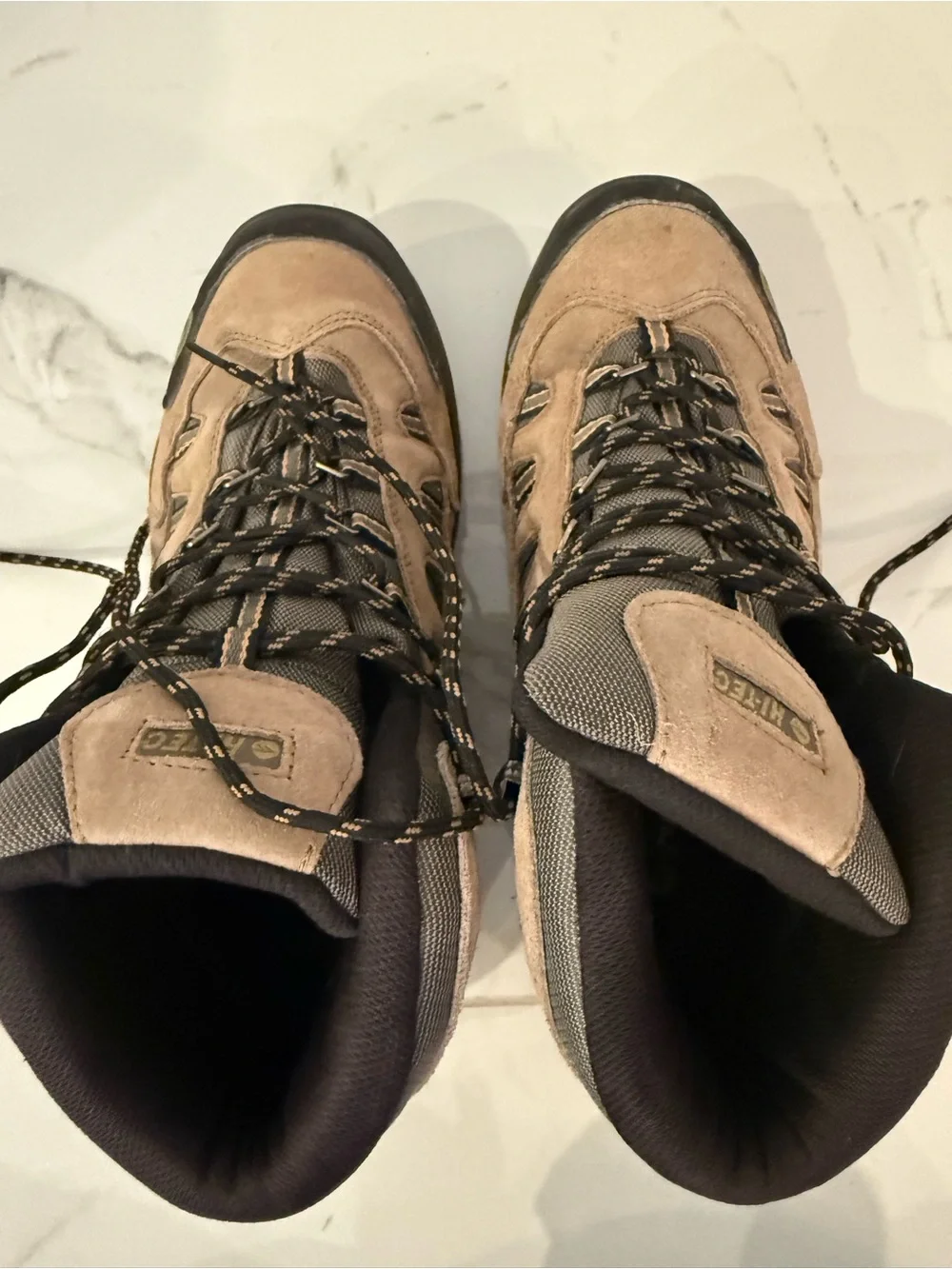 Hi-Tec Men's Tan and Black Hiking Boots