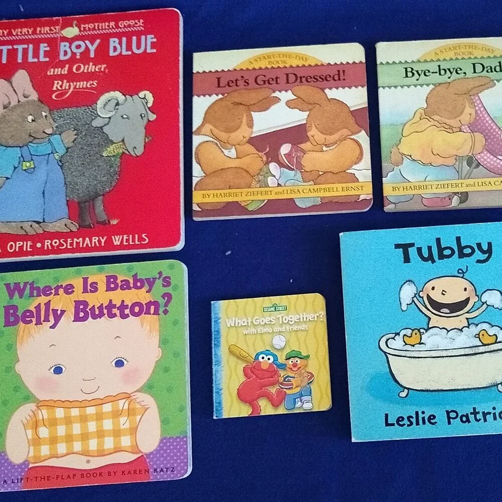 Little Boy Blue, Belly Button, let's get dresses! bye bye Daddy! Tubby, together