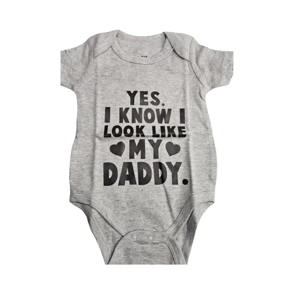 New Gray Baby Onesie with 3 pair Socks