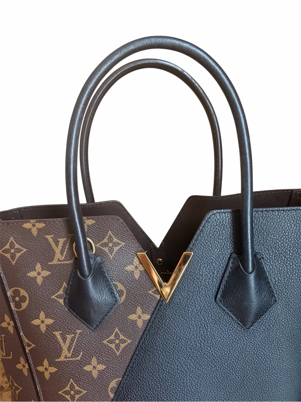 Louis Vuitton handles leather top
