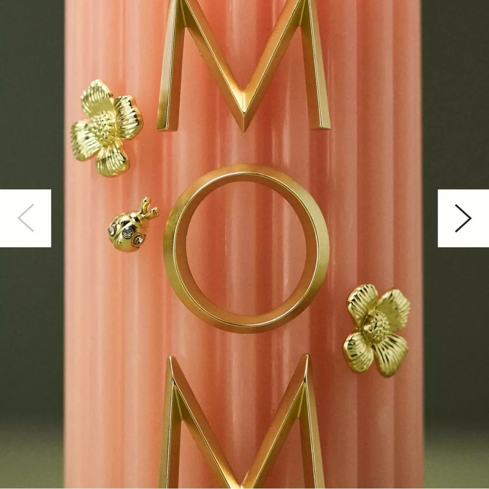 Brand New by Anthropologie Candle Charm Pendent Accessory Gold in MOM
