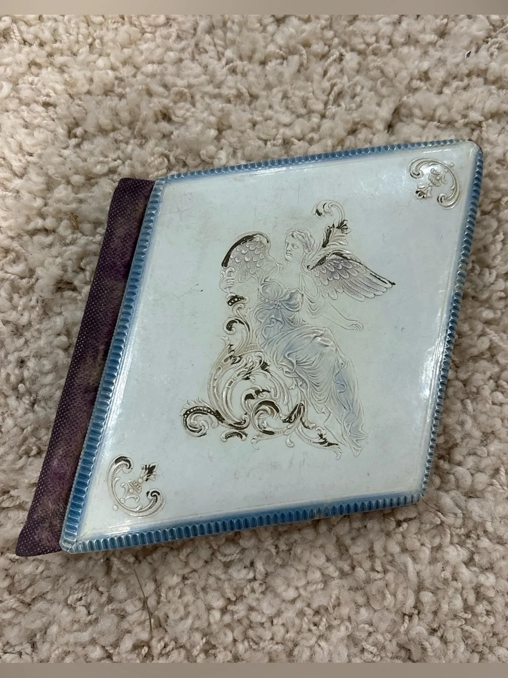 Antique Edwardian Autograph Album Notebook 1904-1908 Embossed Celluloid Cover