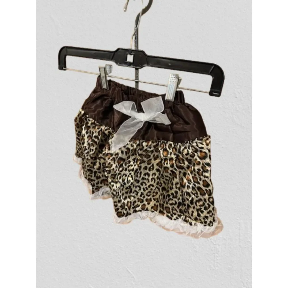 Brown Cheetah 2 pc Petti Outfit  BRCH3T  3T  (I) NWT Boutique