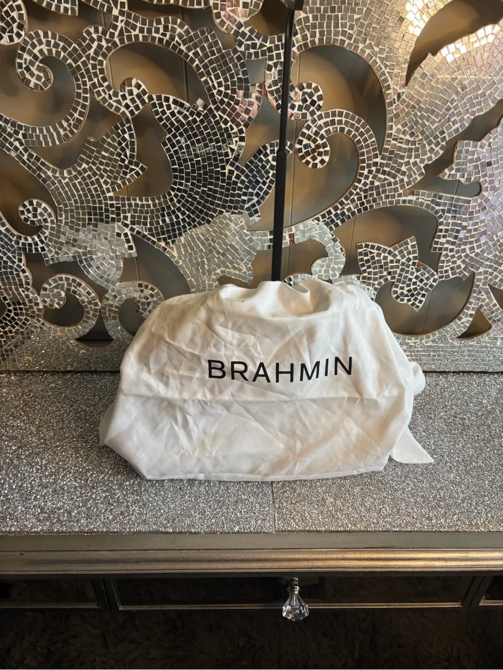 Brahmin clasp satchel