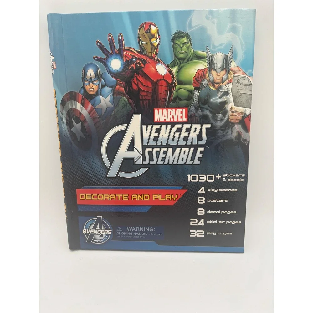 Marvel Avengers Assemble‎ Activity Book 1030+ Stickers Decals Play Scenes