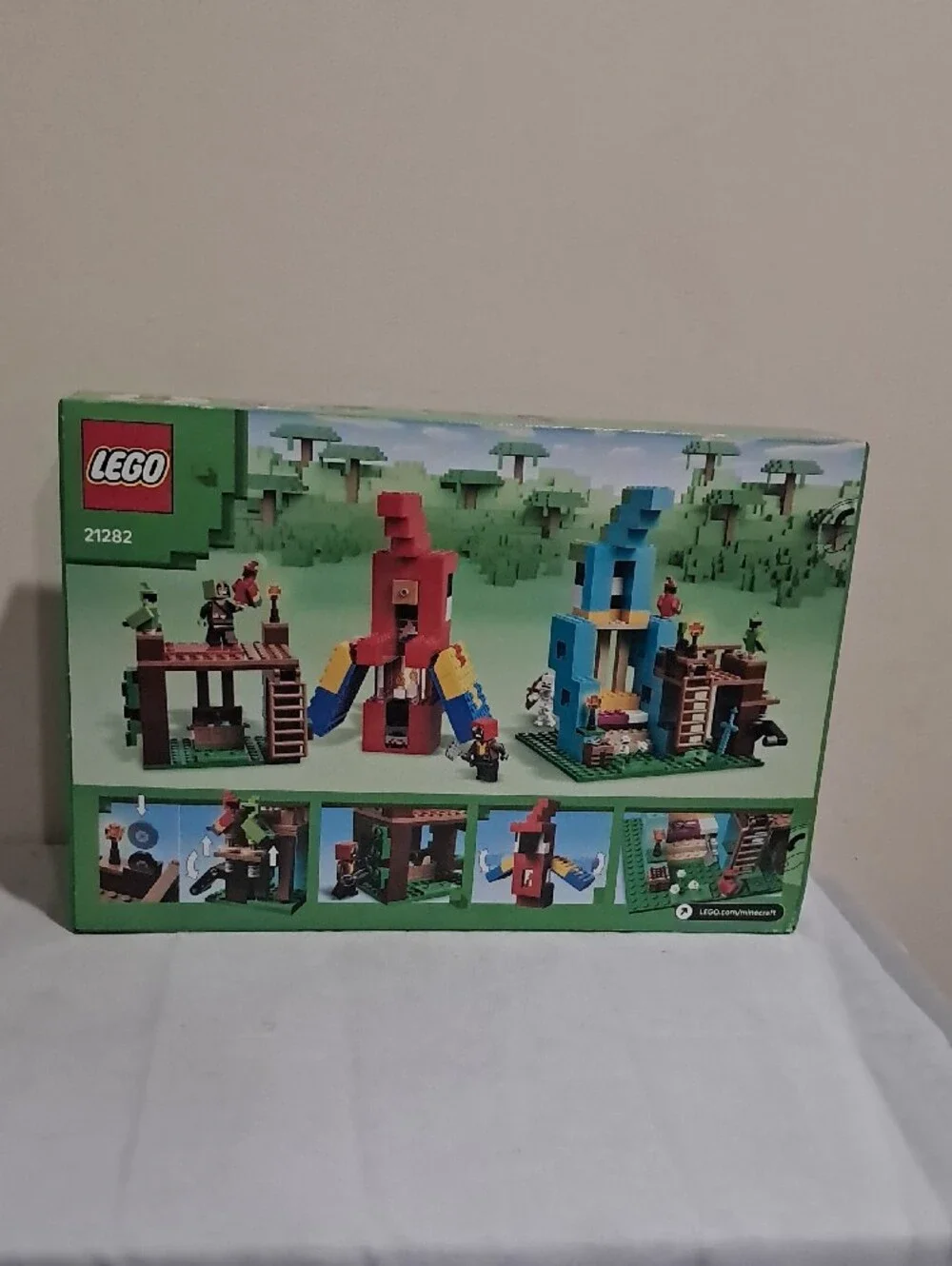 Lego three structures packaging