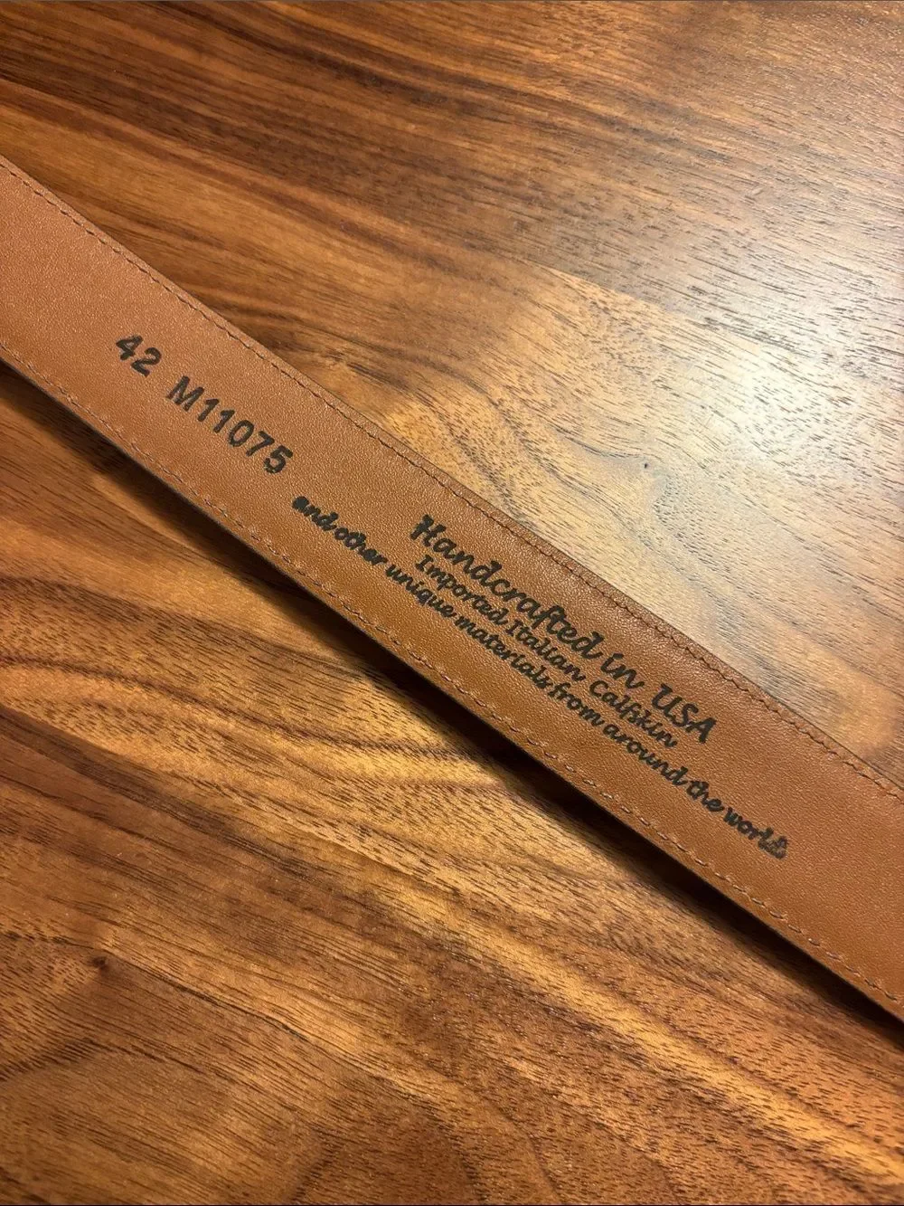 Brighton Classic Men’s Brown Italian Calfskin Leather Belt - 42